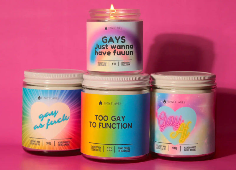 LGBTQ-Proud-Collection - Funny Candles, Eco-Friendly and Vegan