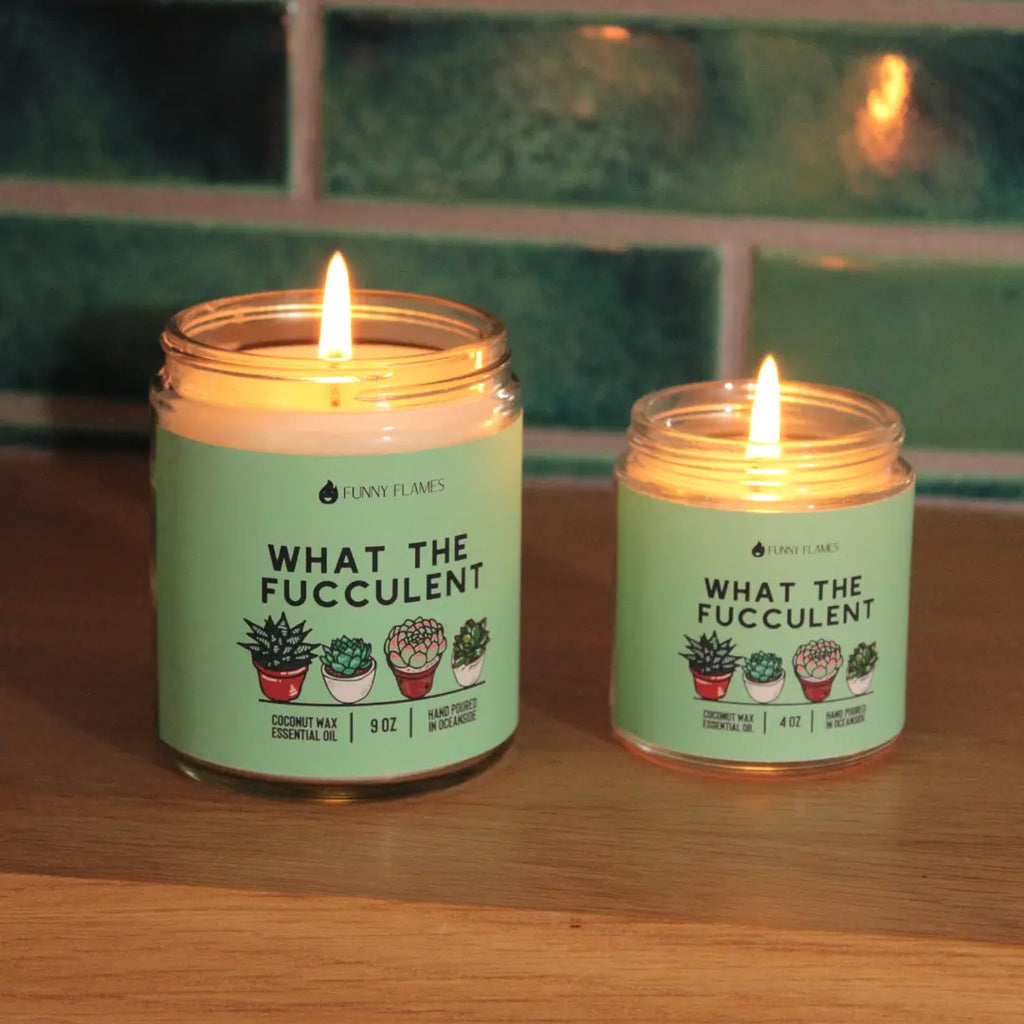 What The Fucculent DC-Funny Candle Co