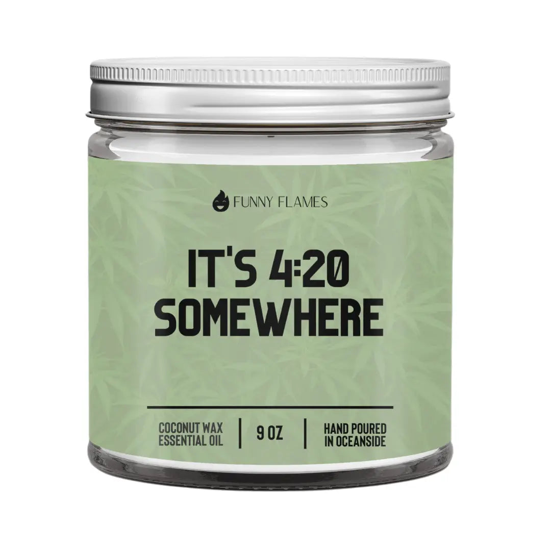 It's 420 Somewhere DC-Funny Candle Co