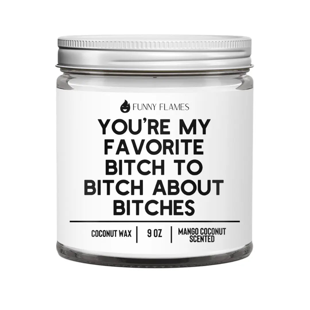 You're My Favorite Bitch To Bitch About Bitches DC-Funny Candle Co
