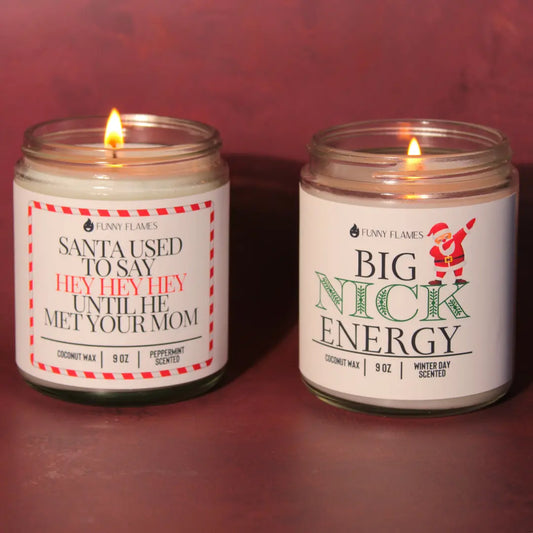 Big Nick Energy - funny candle holiday gift DC-Funny Candle Co