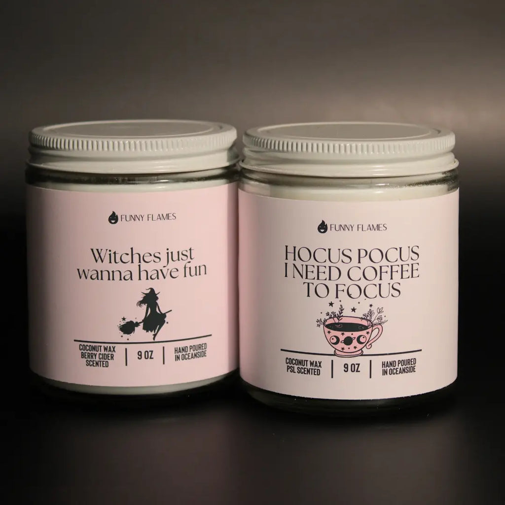 Hocus Pocus, I Need Coffee to Focus DC-Funny Candle Co