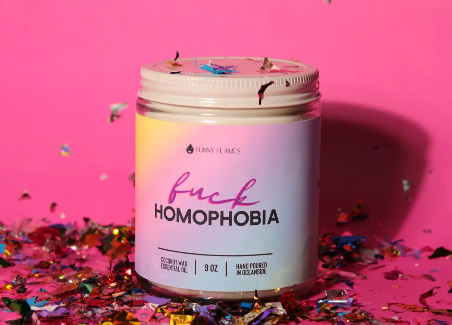 Fuck Homophobia DC-Funny Candle Co