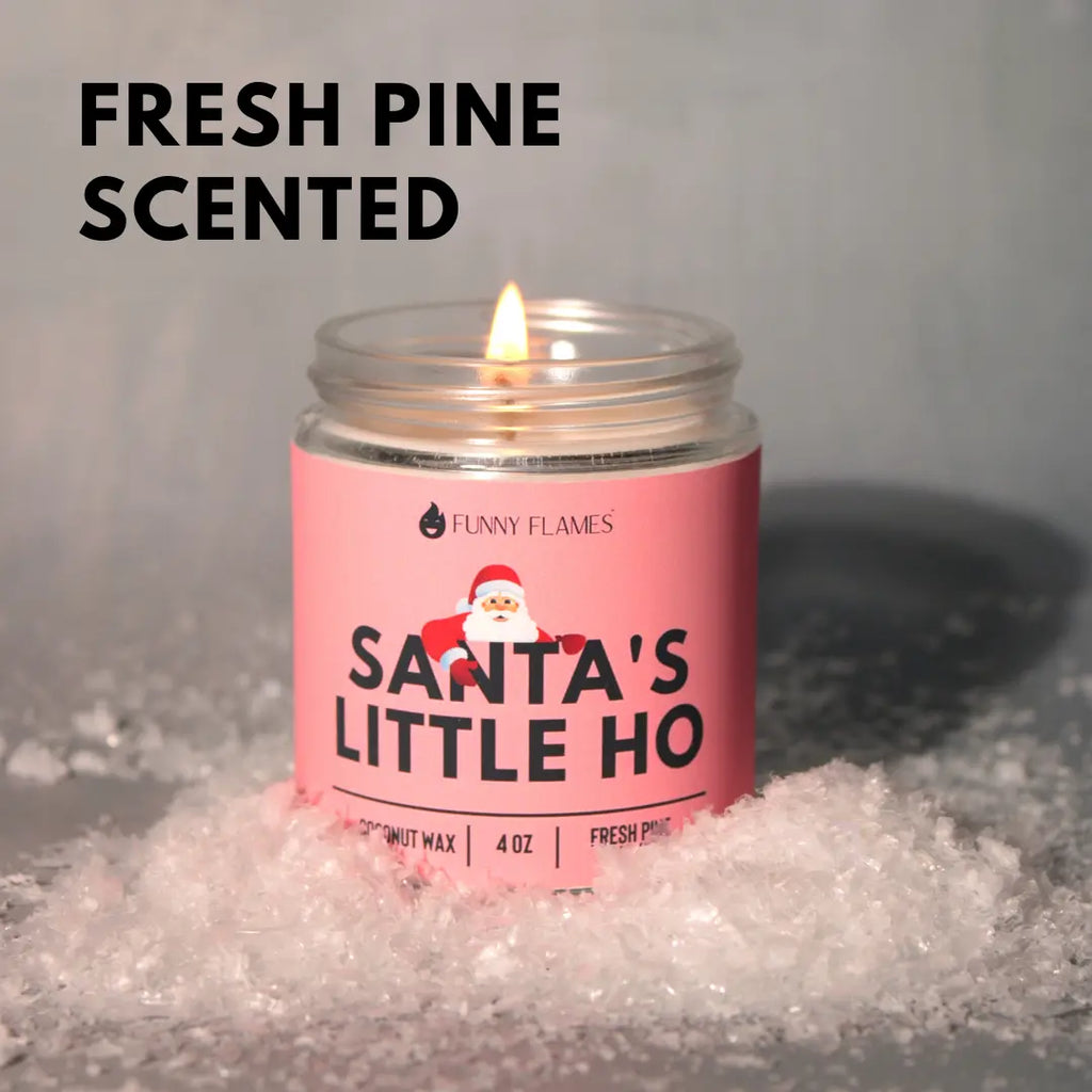 Santa's Little Ho 4OZ DC-Funny Candle Co