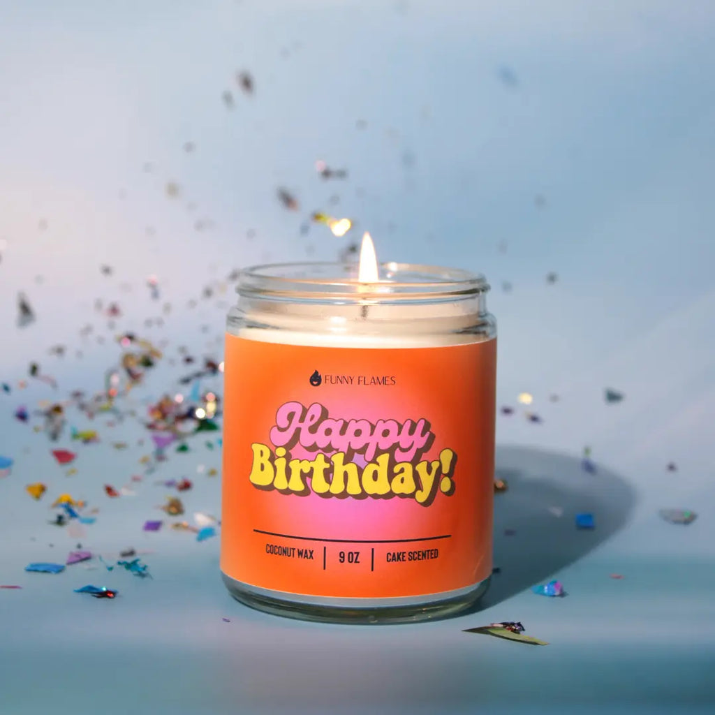 Happy Birthday (Retro) DC-Funny Candle Co
