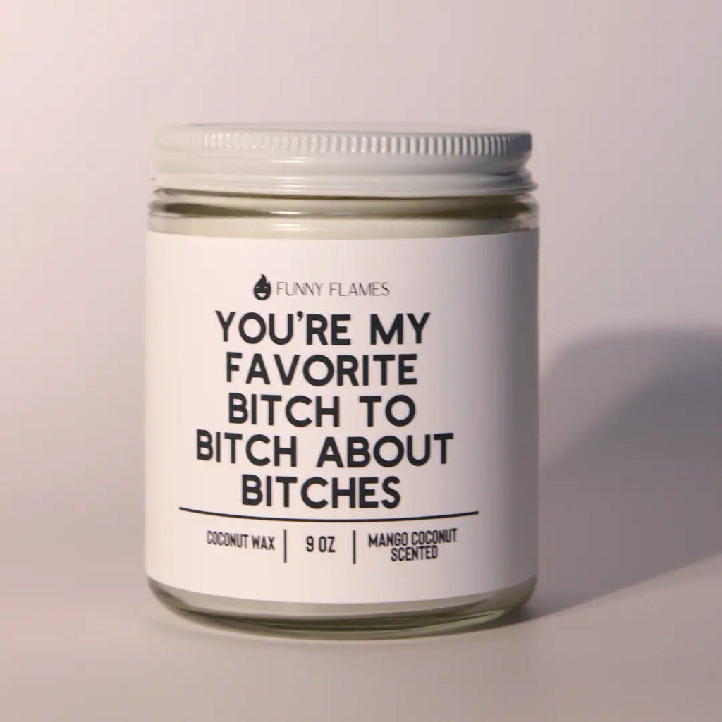 You're My Favorite Bitch To Bitch About Bitches DC-Funny Candle Co