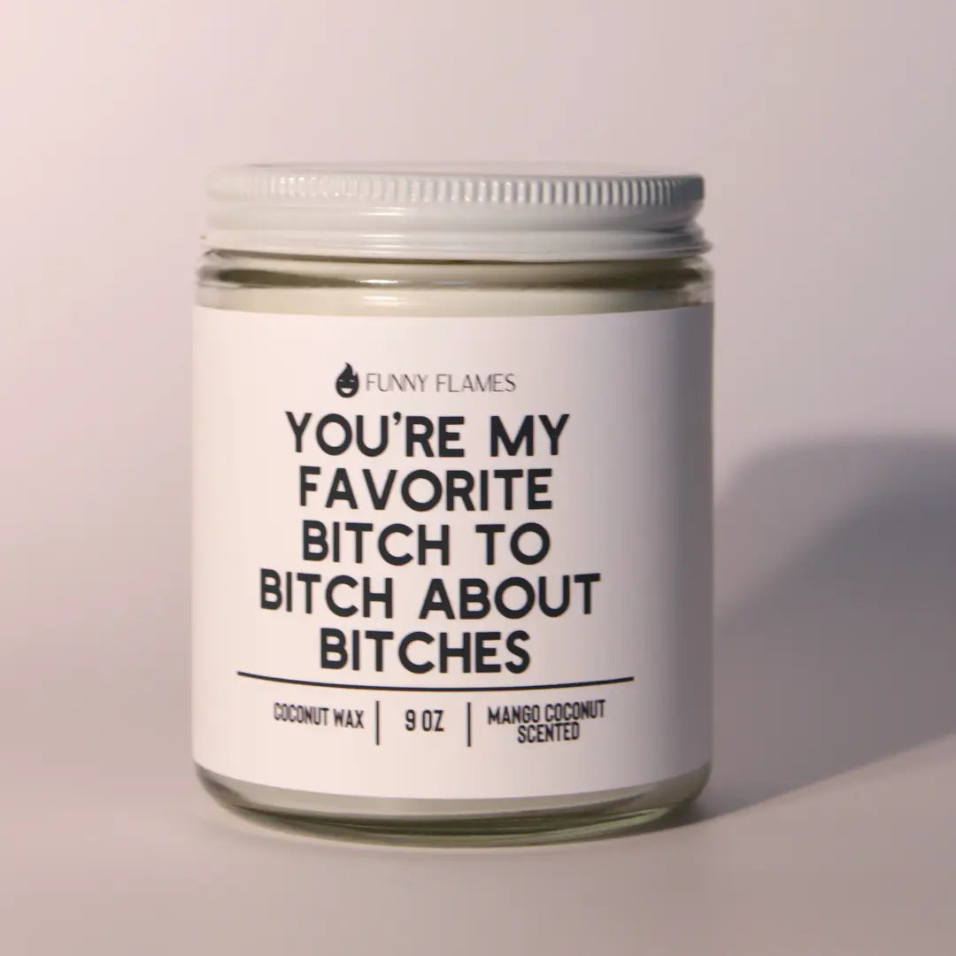You're My Favorite Bitch To Bitch About Bitches DC-Funny Candle Co