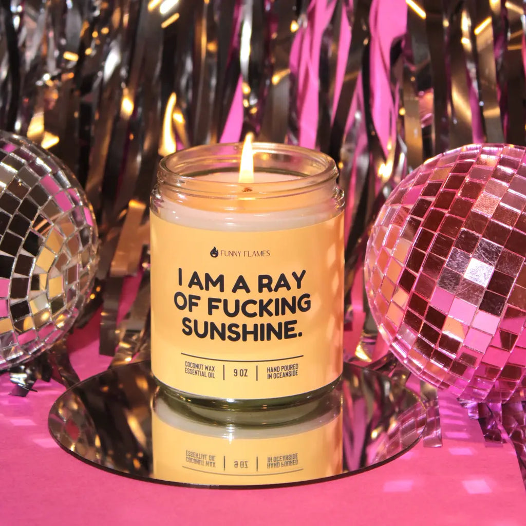 I Am A Ray Of F*cking Sunshine DC-Funny Candle Co