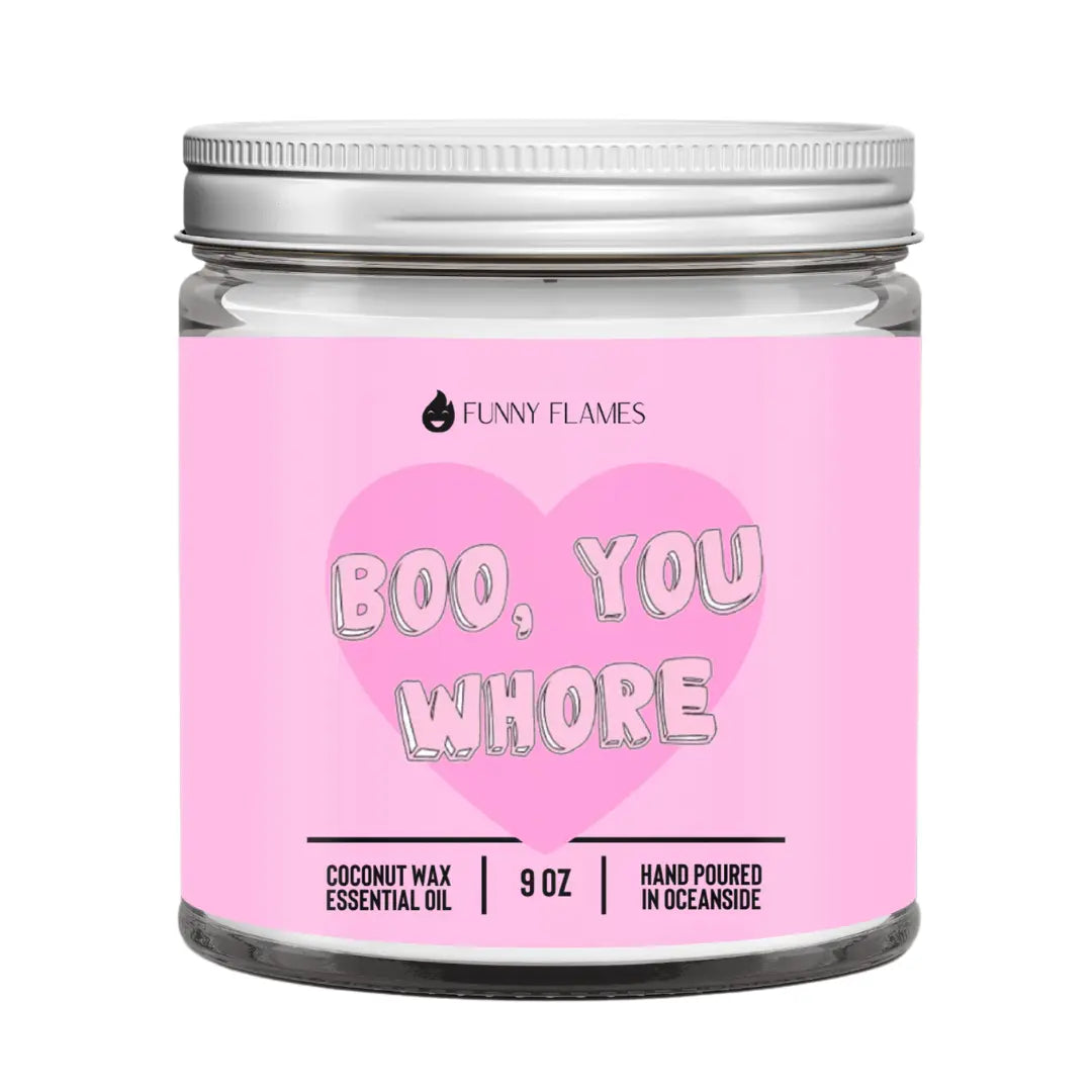 Boo, You Whore - 9 oz Funny DC-Funny Candle Co