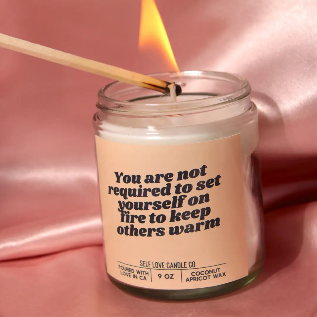 You Are Not Required To Set Yourself On Fire DC-Funny Candle Co