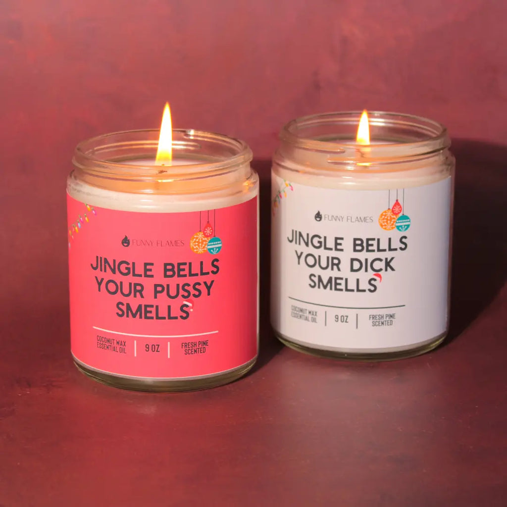 Jingle Bells Your Dick Smells - funny holiday gift for him DC-Funny Candle Co