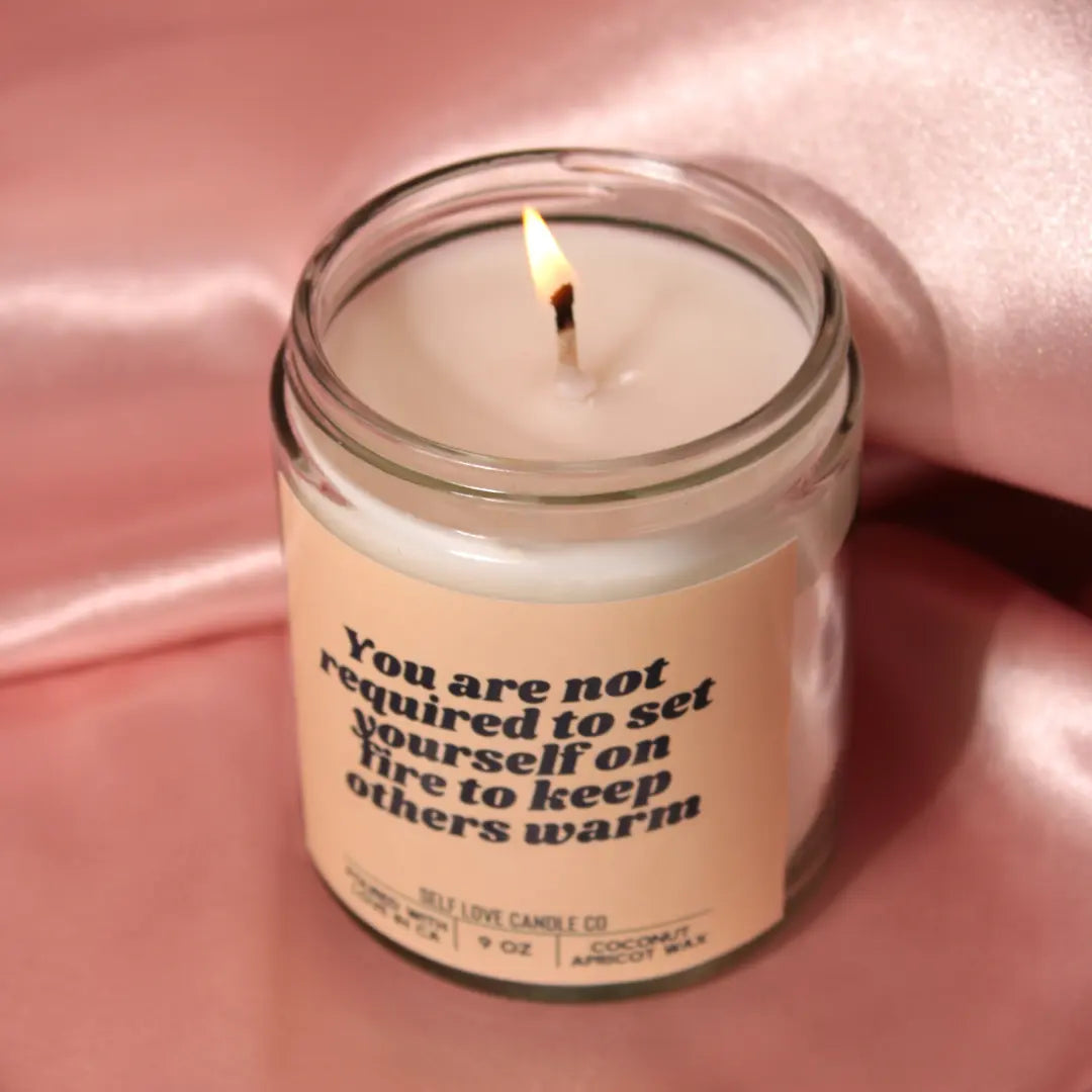 You Are Not Required To Set Yourself On Fire DC-Funny Candle Co