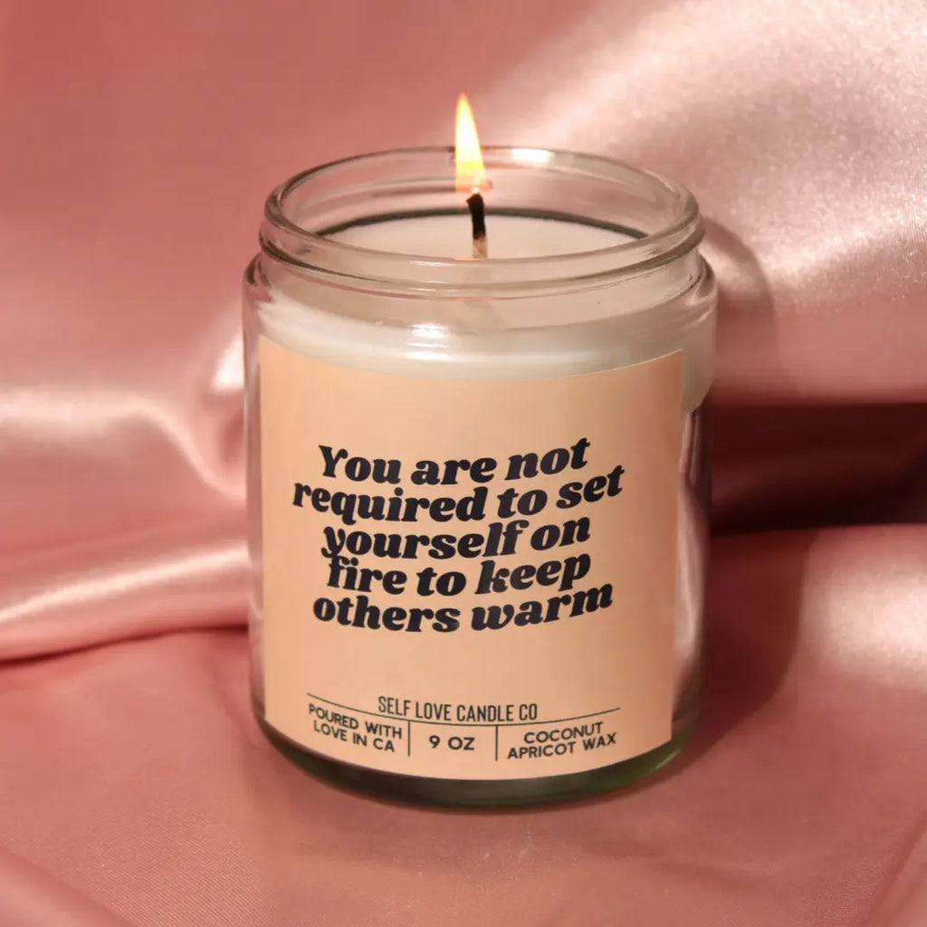 You Are Not Required To Set Yourself On Fire DC-Funny Candle Co