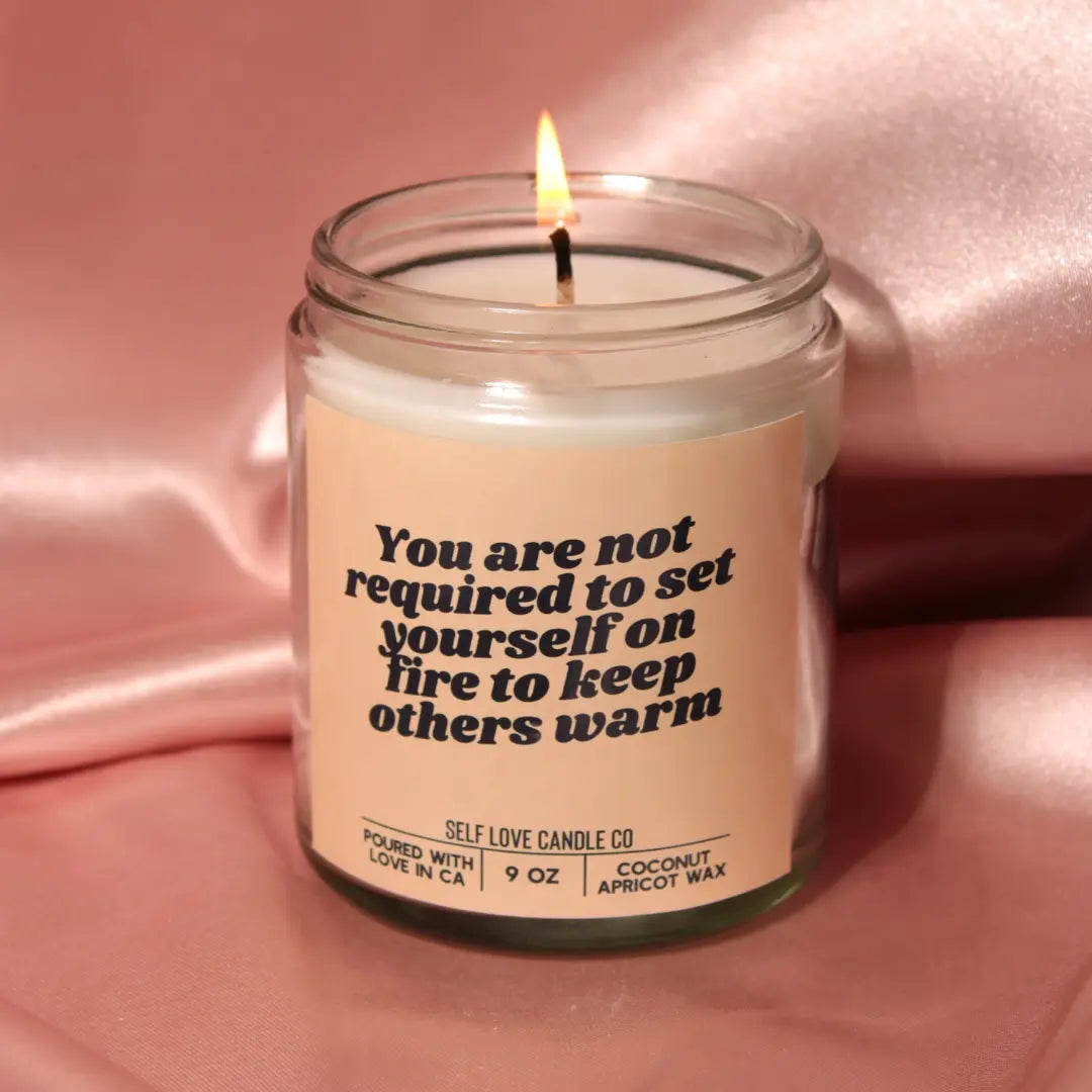 You Are Not Required To Set Yourself On Fire DC-Funny Candle Co