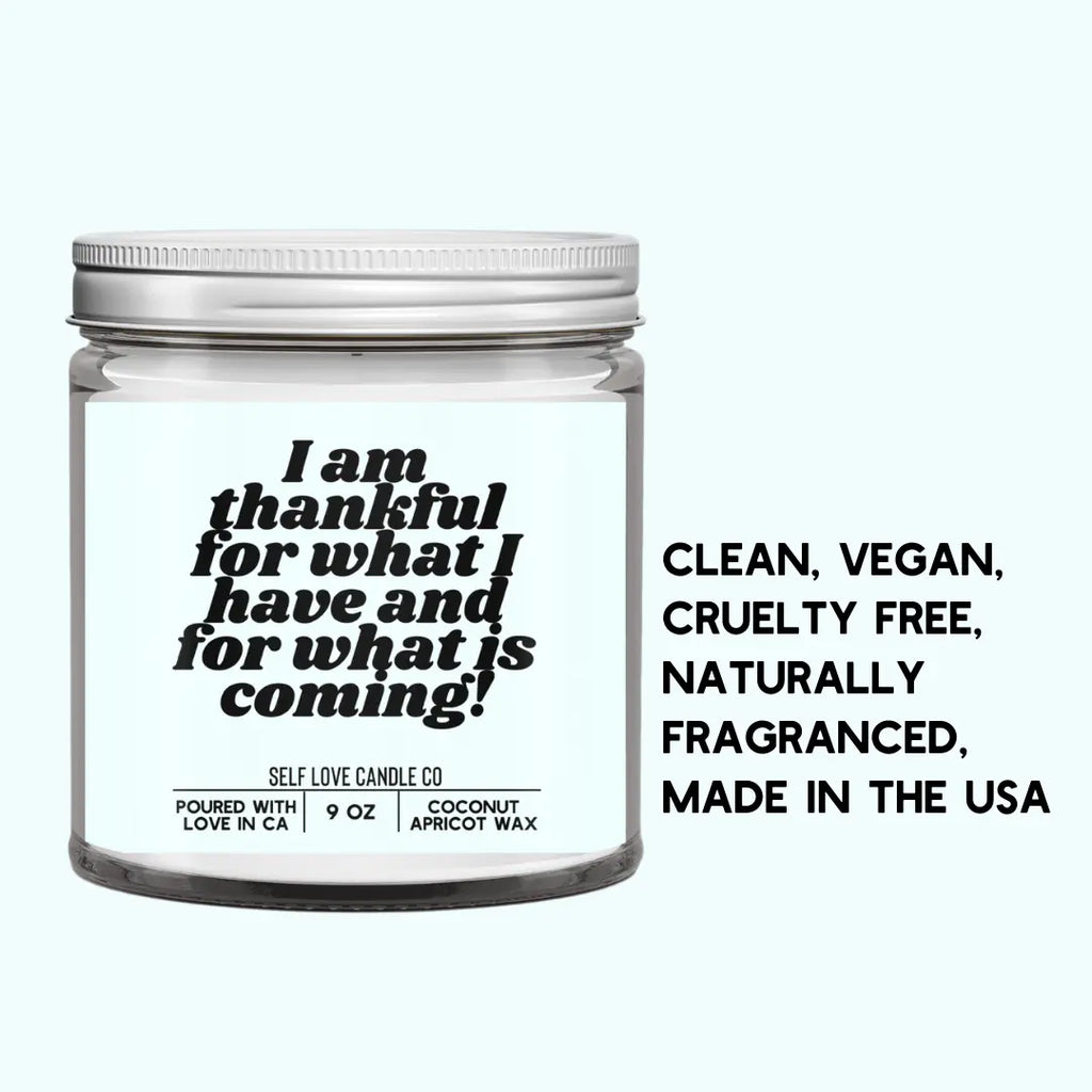 I Am Thankful For What I Have DC-Funny Candle Co