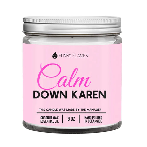Calm down Karen DC-Funny Candle Co
