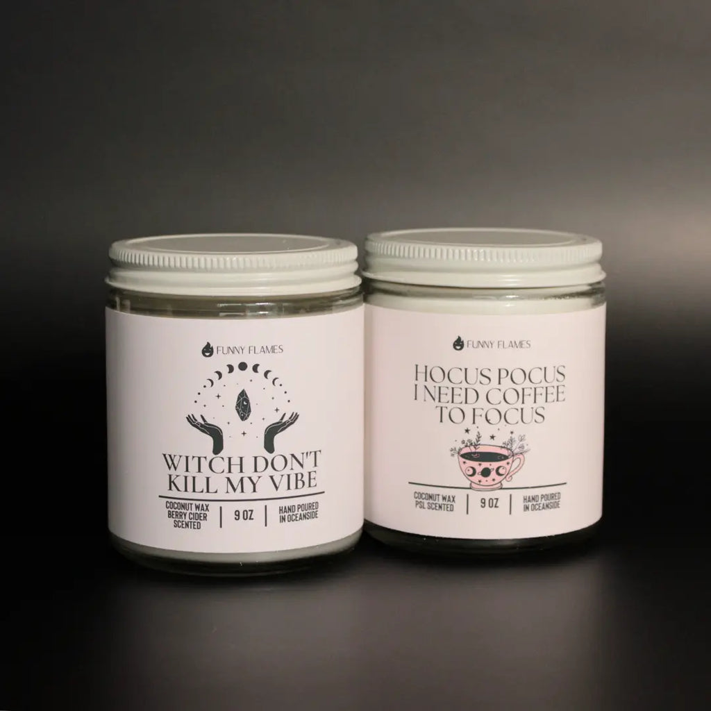 Hocus Pocus, I Need Coffee to Focus DC-Funny Candle Co