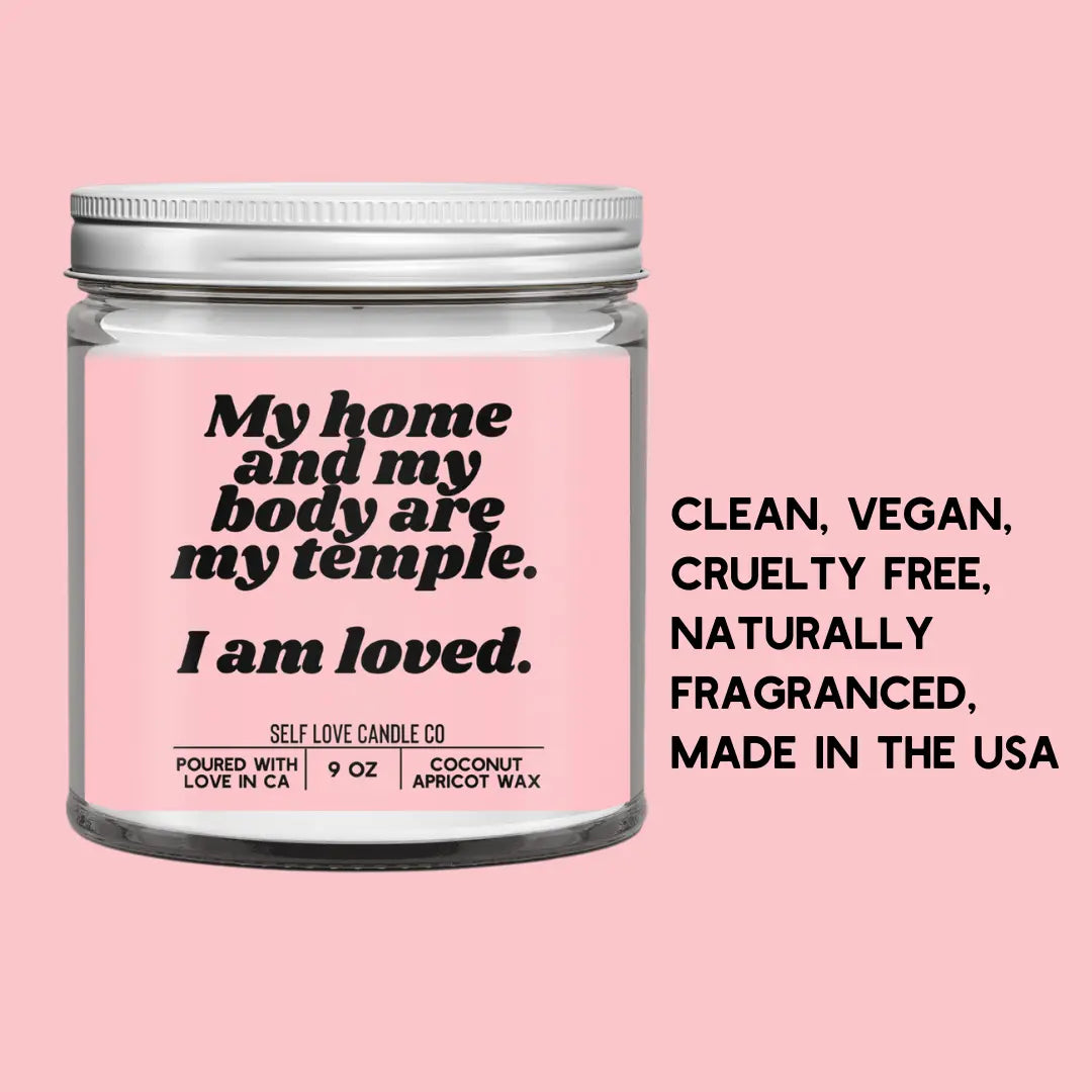 My Home And My Body Are My Temple DC-Funny Candle Co