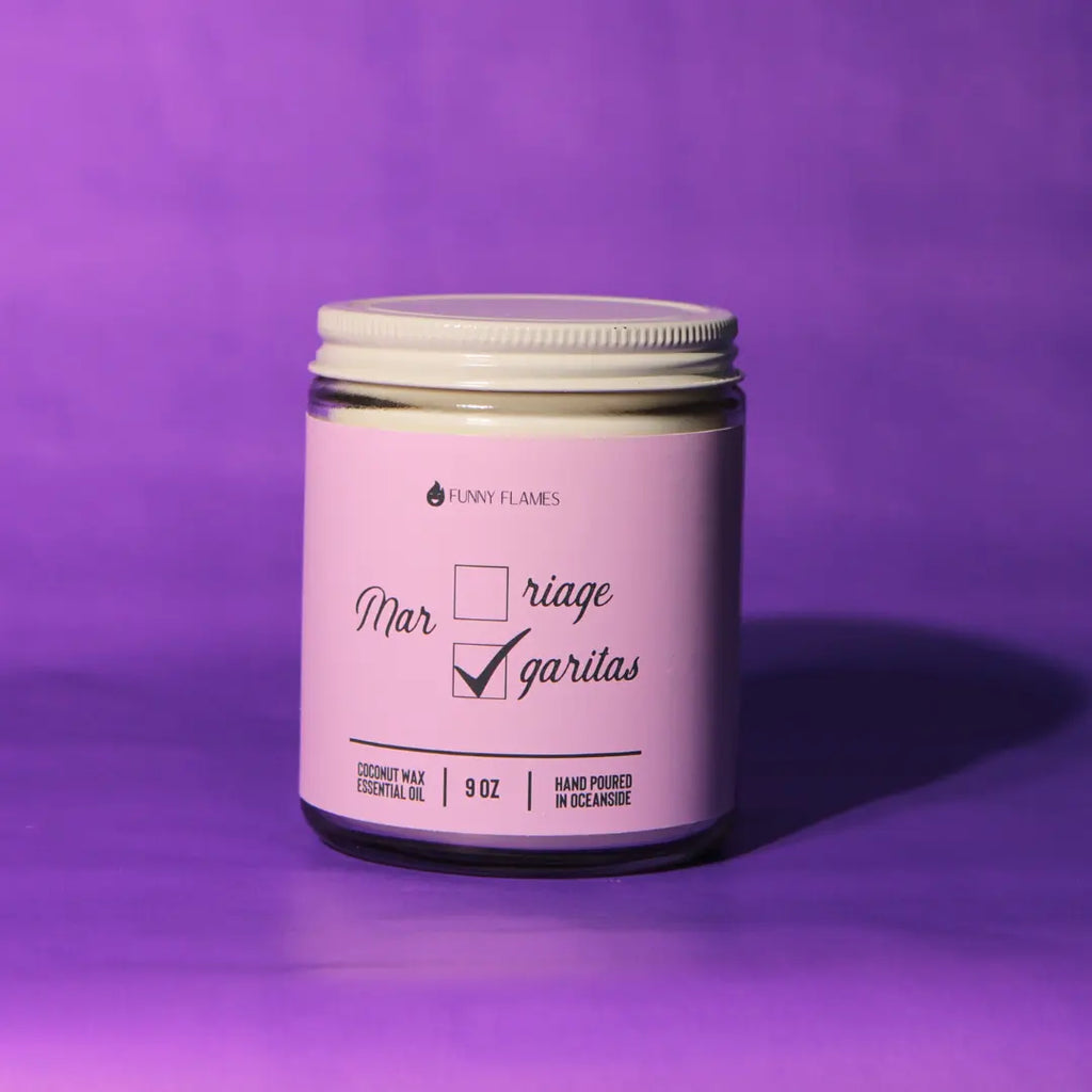 Marriage? Margaritas? Funny Flames Candle DC-Funny Candle Co