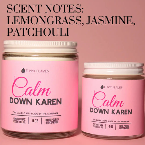 Calm down Karen DC-Funny Candle Co