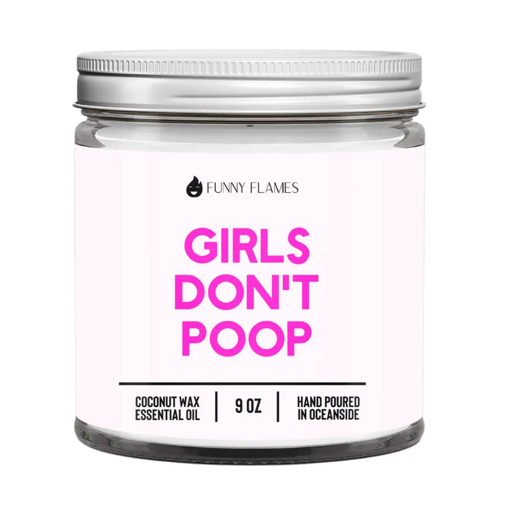 Girls Don't Poop DC-Funny Candle Co