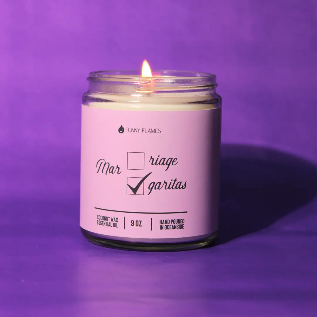 Marriage? Margaritas? Funny Flames Candle DC-Funny Candle Co