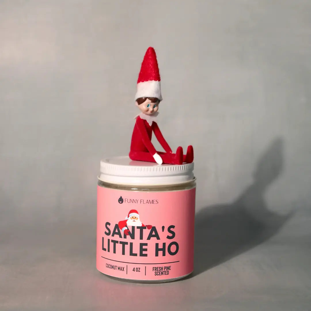 Santa's Little Ho 4OZ DC-Funny Candle Co