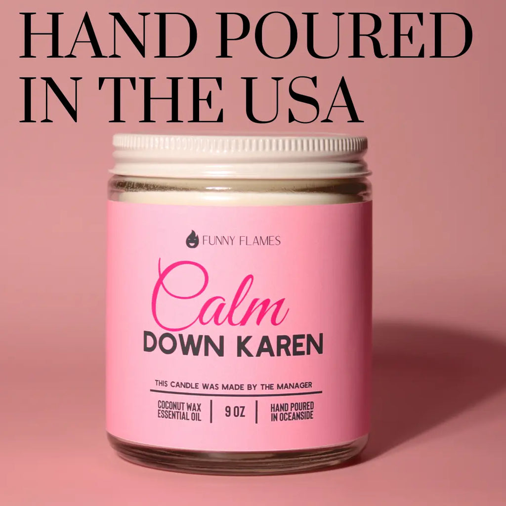 Calm down Karen DC-Funny Candle Co