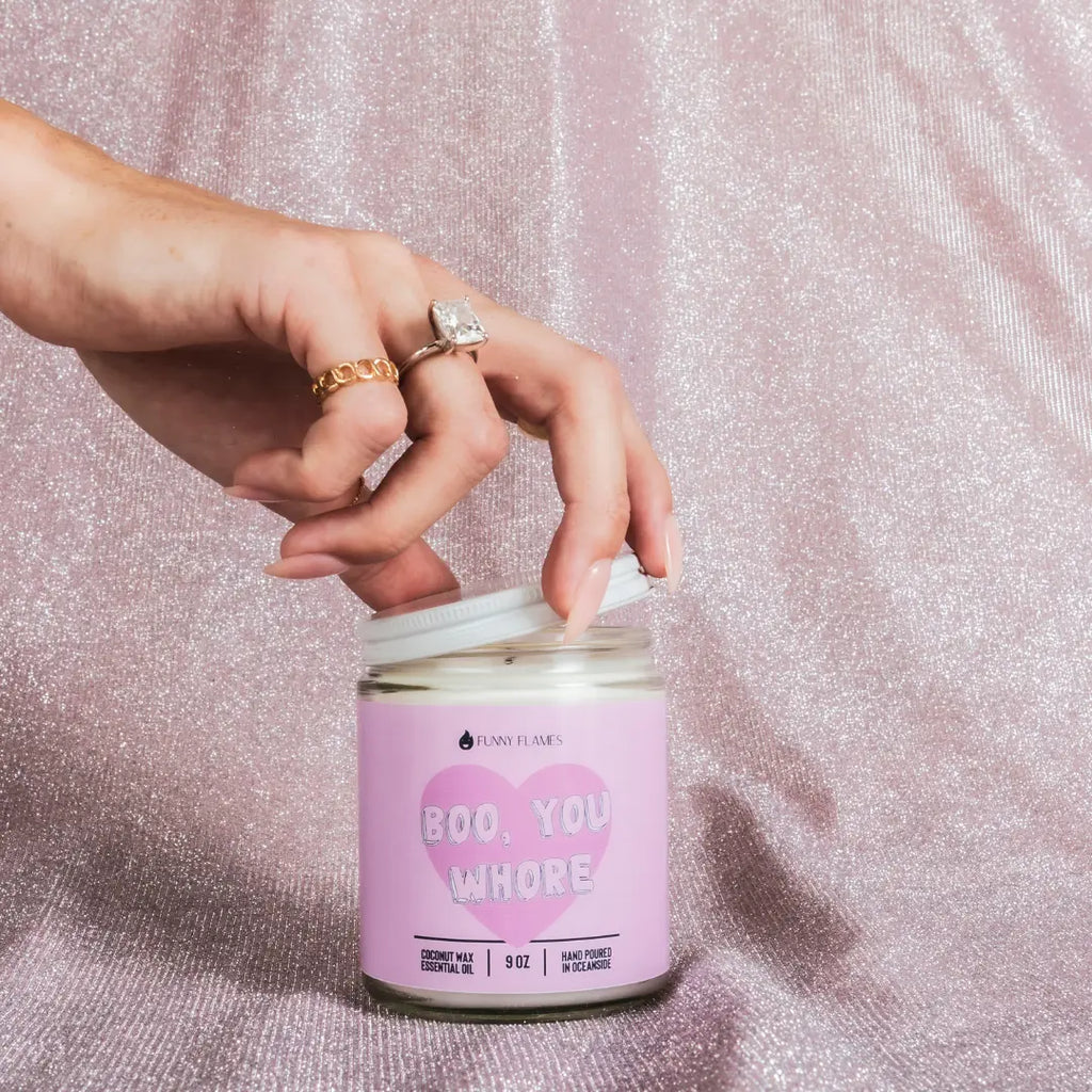 Boo, You Whore - 9 oz Funny DC-Funny Candle Co