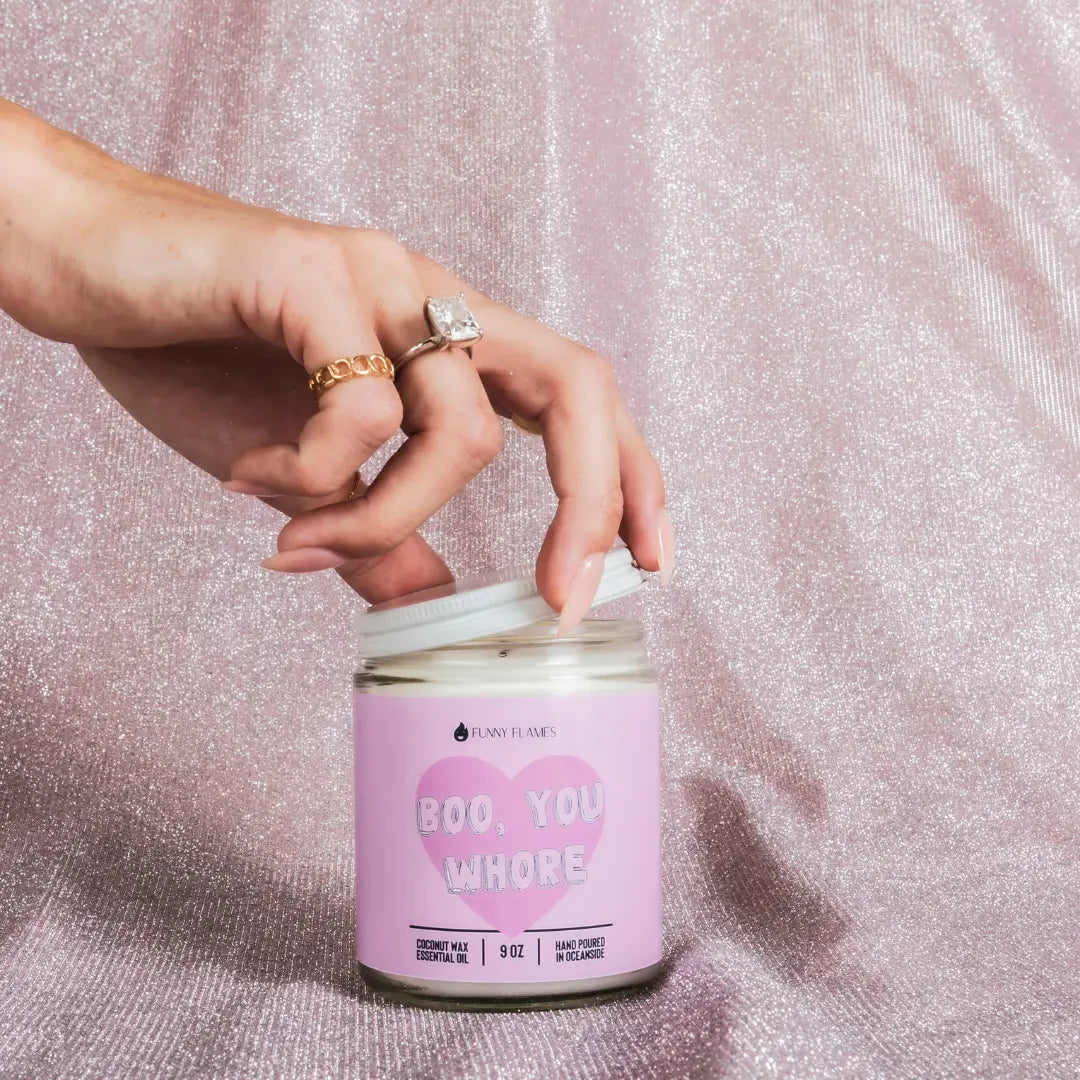 Boo, You Whore - 9 oz Funny DC-Funny Candle Co
