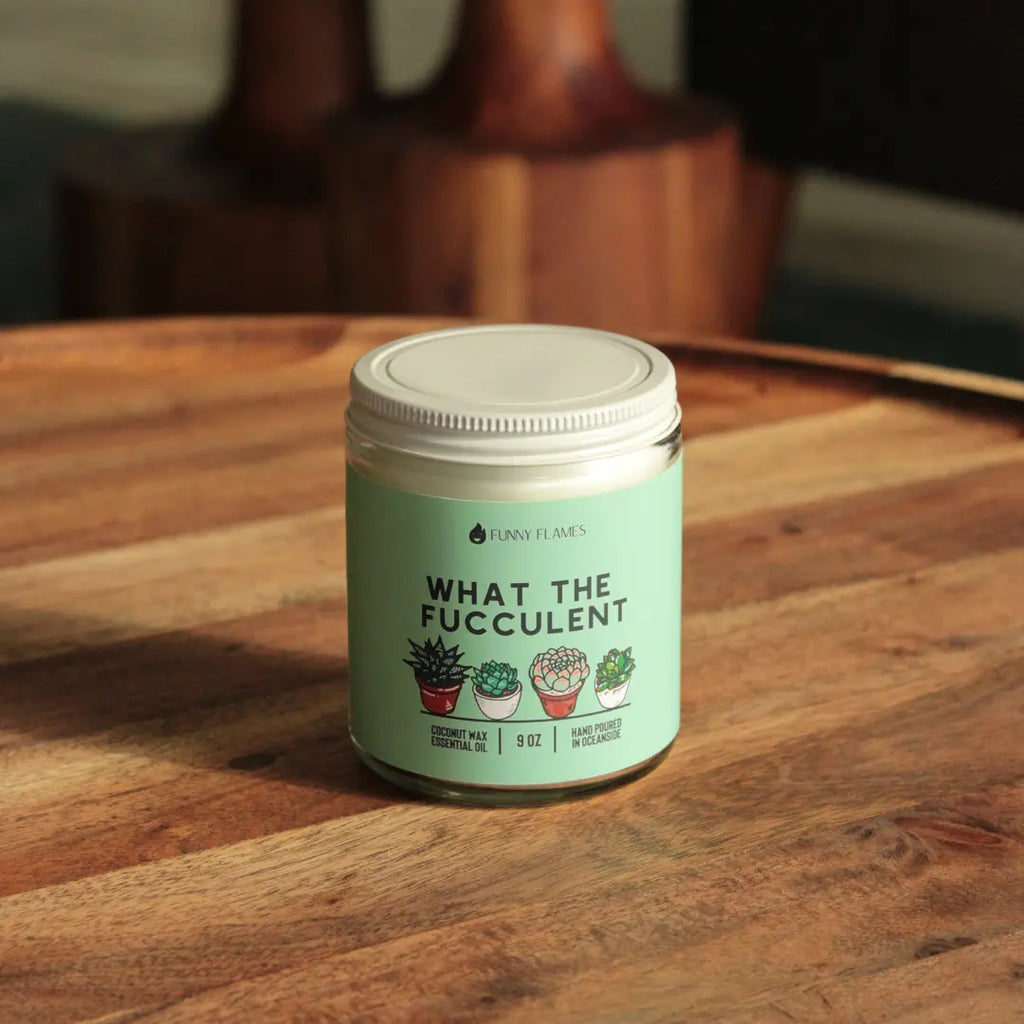 What The Fucculent DC-Funny Candle Co