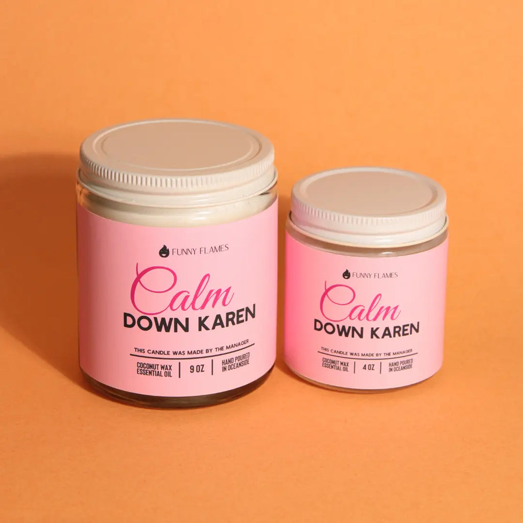 Calm down Karen DC-Funny Candle Co