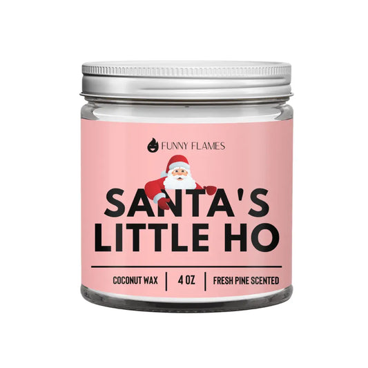 Santa's Little Ho 4OZ DC-Funny Candle Co