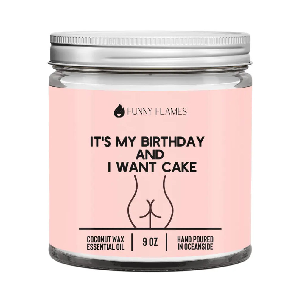 It's My Birthday And I Want Cake DC-Funny Candle Co