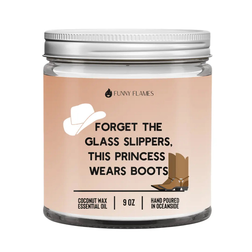 Forget The Glass Slippers (Brown) DC-Funny Candle Co