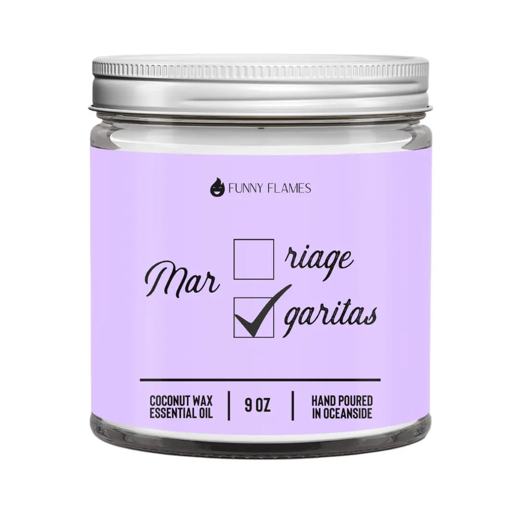 Marriage? Margaritas? Funny Flames Candle DC-Funny Candle Co