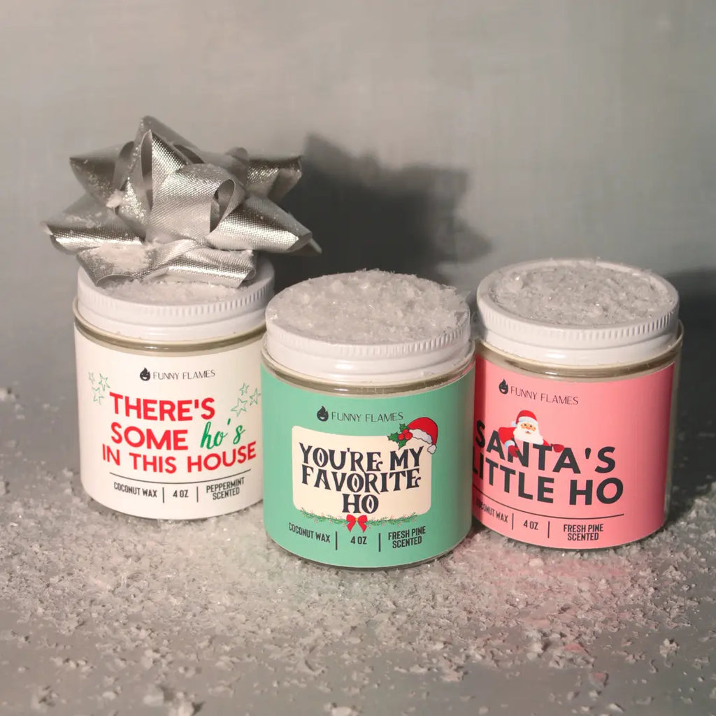 Santa's Little Ho 4OZ DC-Funny Candle Co