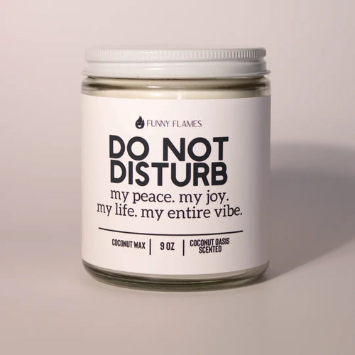 Do Not Disturb, My Peace, My Joy, My Life, My Entire Vibe DC-Funny Candle Co