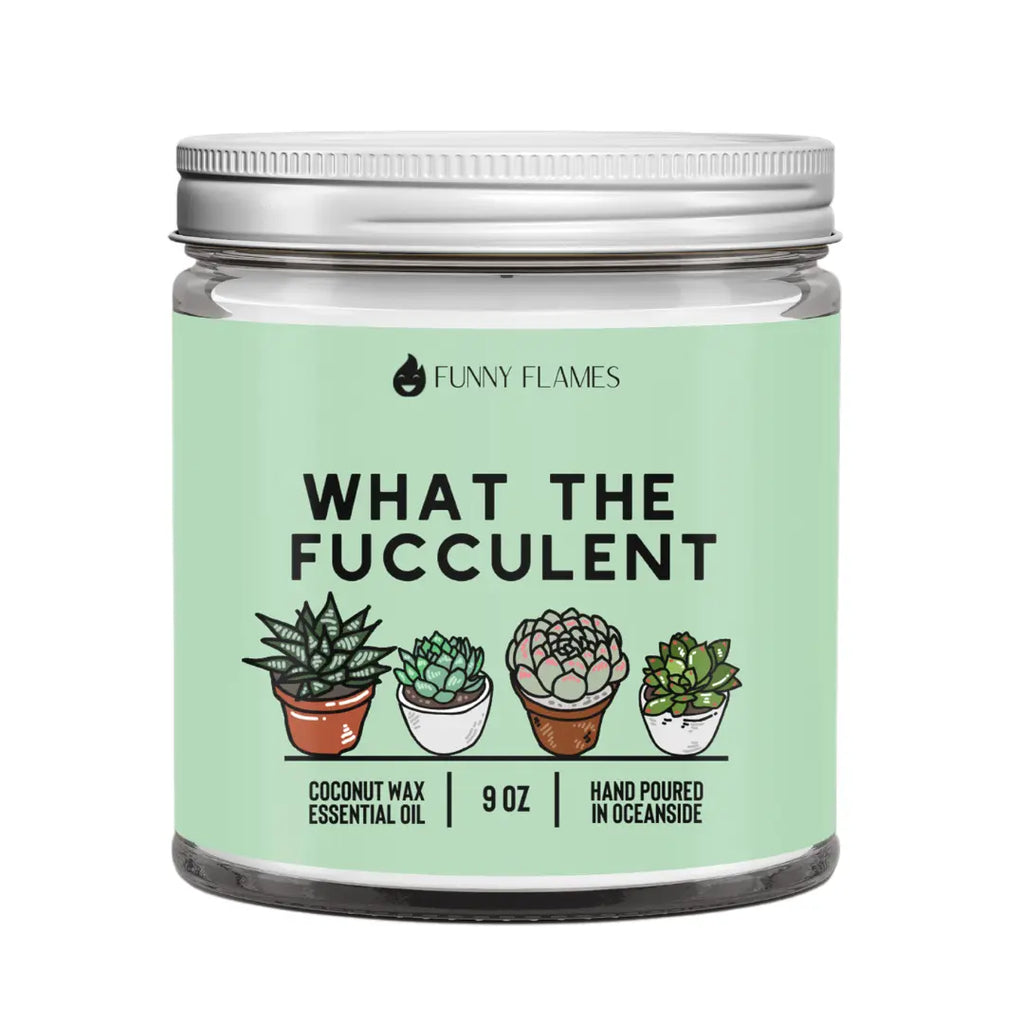What The Fucculent DC-Funny Candle Co