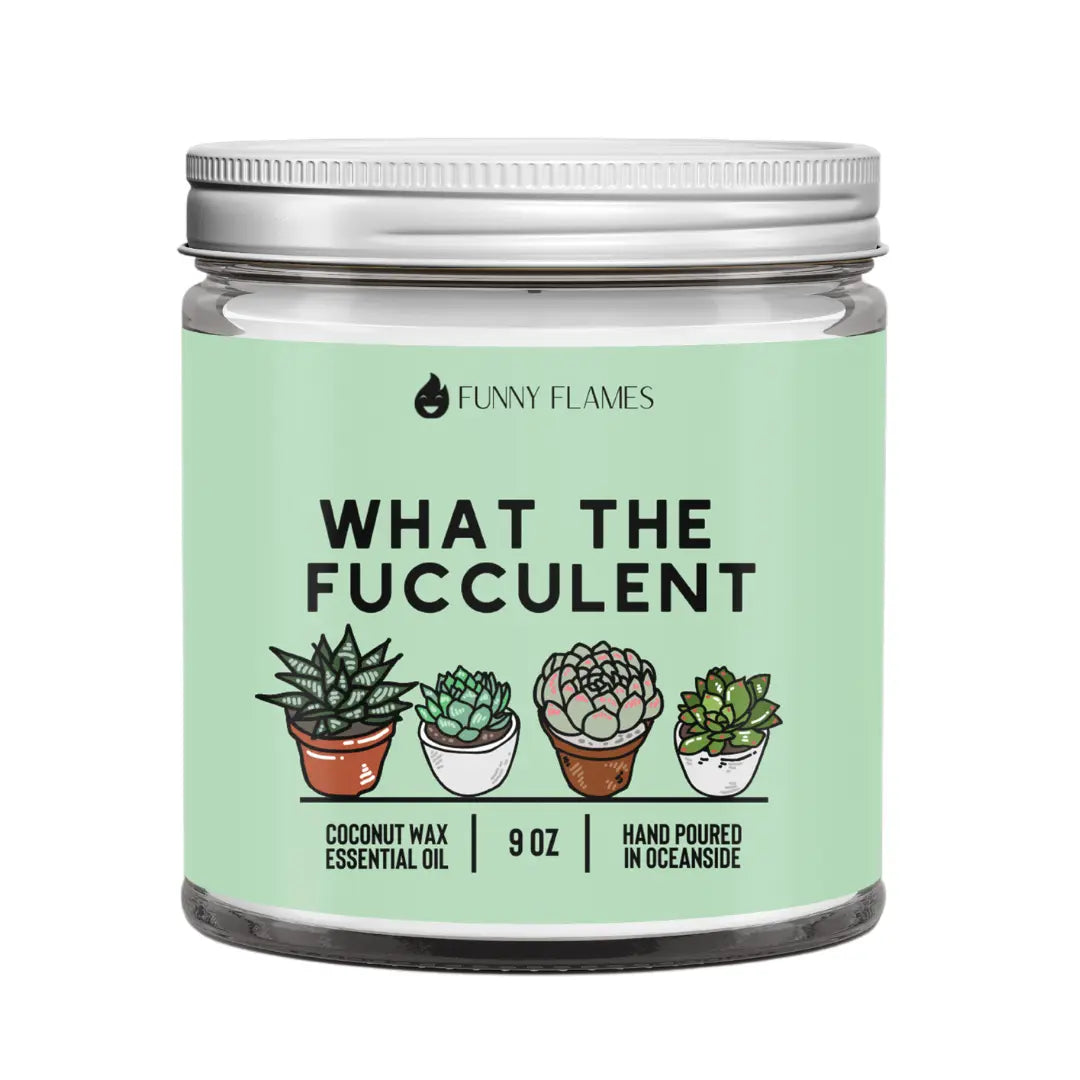 What The Fucculent DC-Funny Candle Co