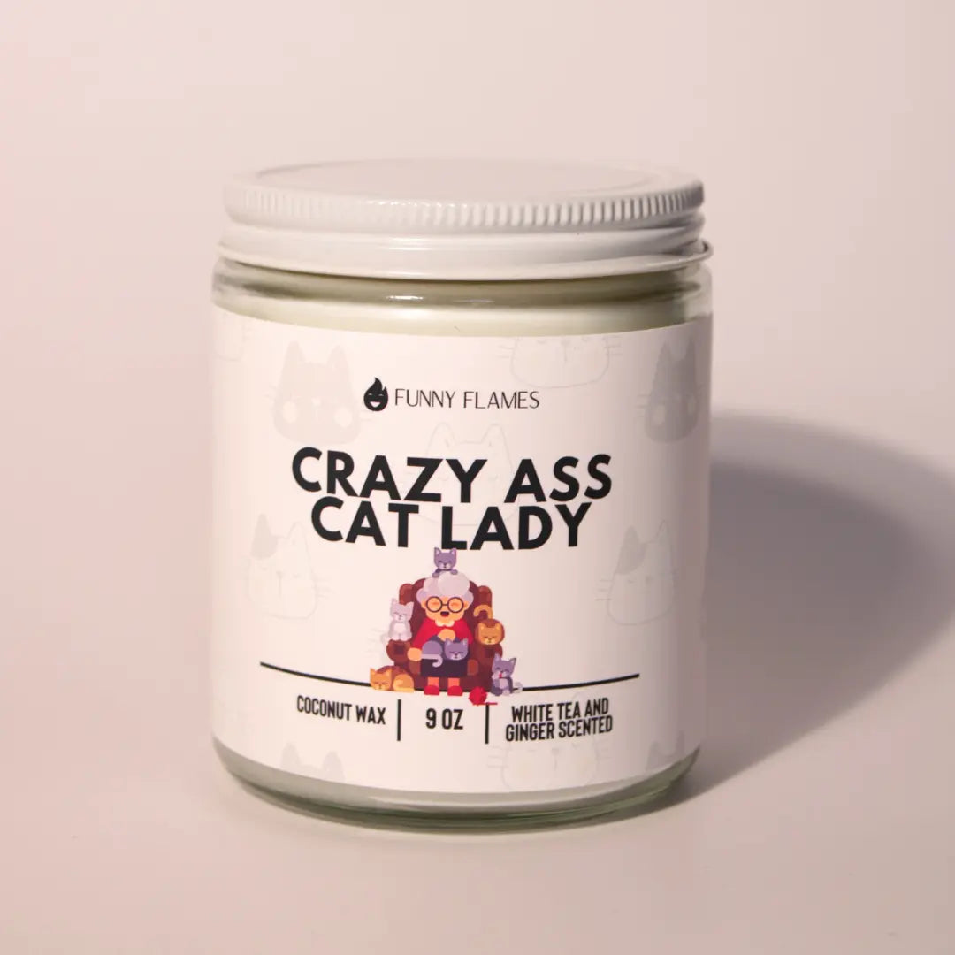 Crazy Ass Cat Lady DC-Funny Candle Co