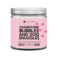 Champagne Bubbles And Dog Snuggles DC-Funny Candle Co