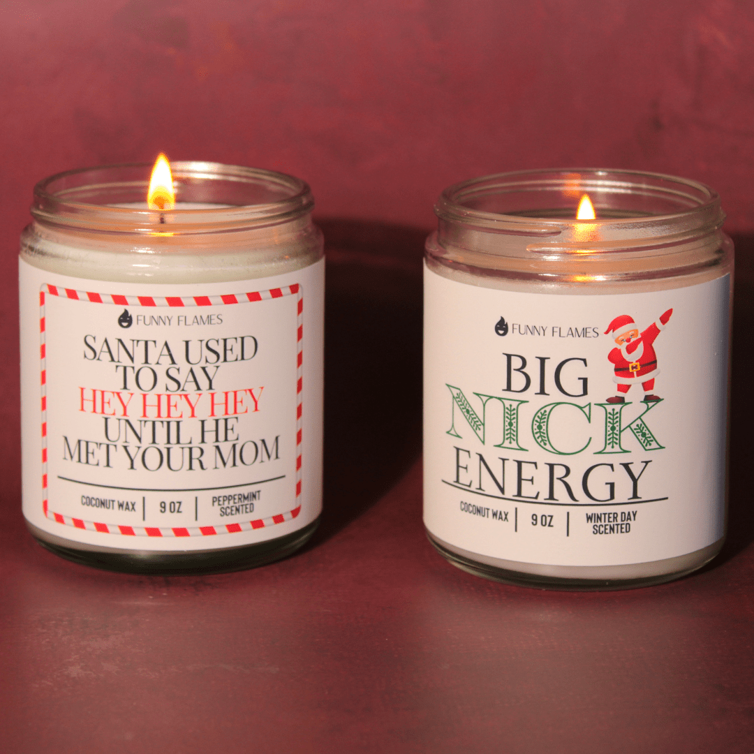 Big Nick Energy - funny candle holiday gift - Funny Flames