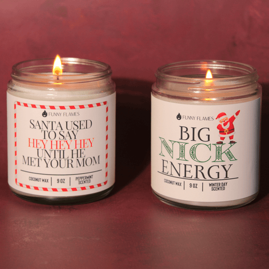 Big Nick Energy - funny candle holiday gift - Funny Flames