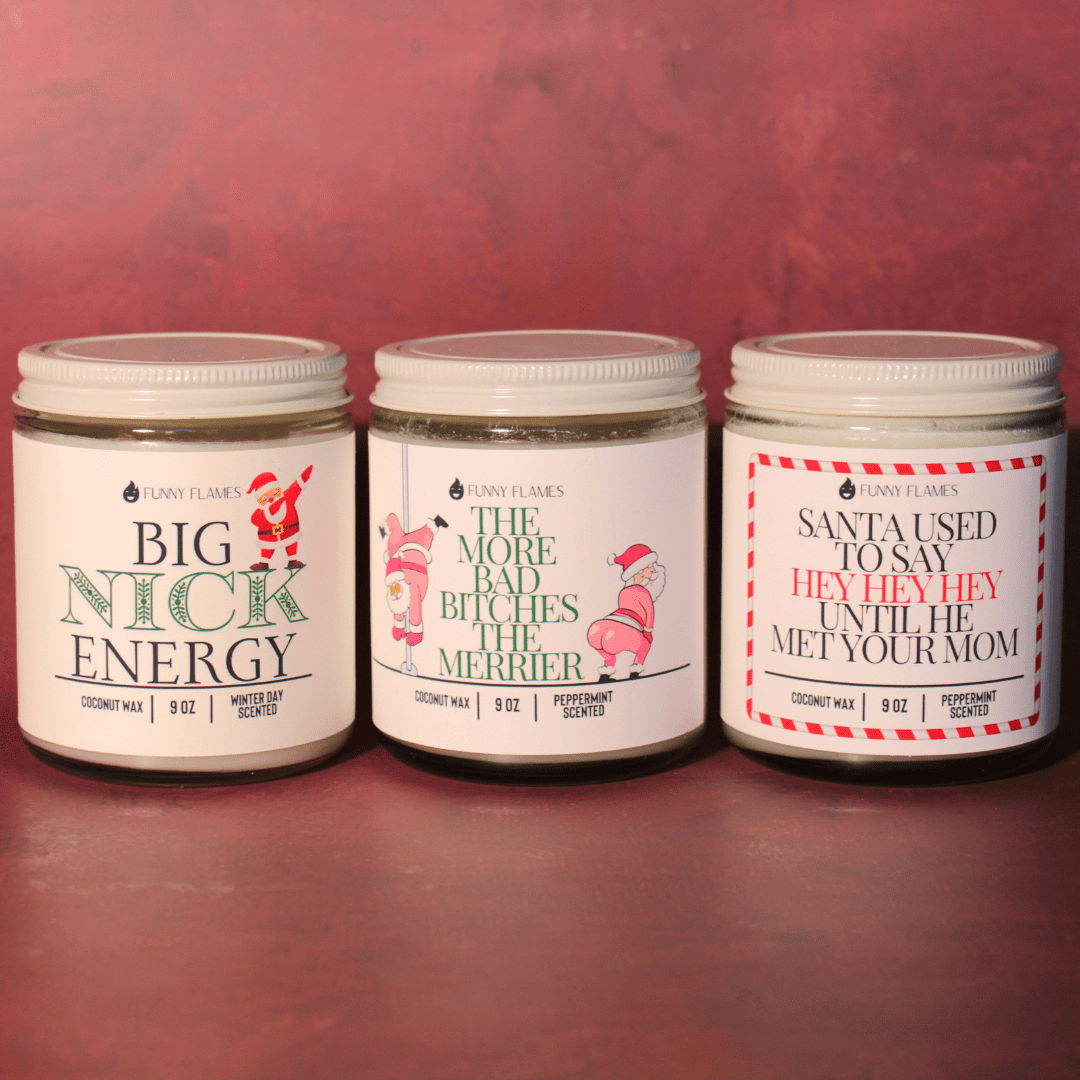 Big Nick Energy - funny candle holiday gift - Funny Flames