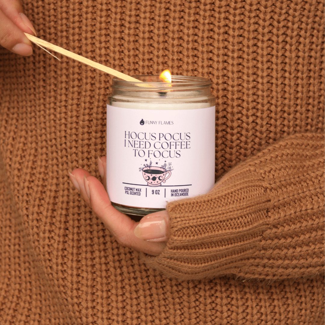 Hocus Pocus, I Need Coffee to Focus - Funny Flames