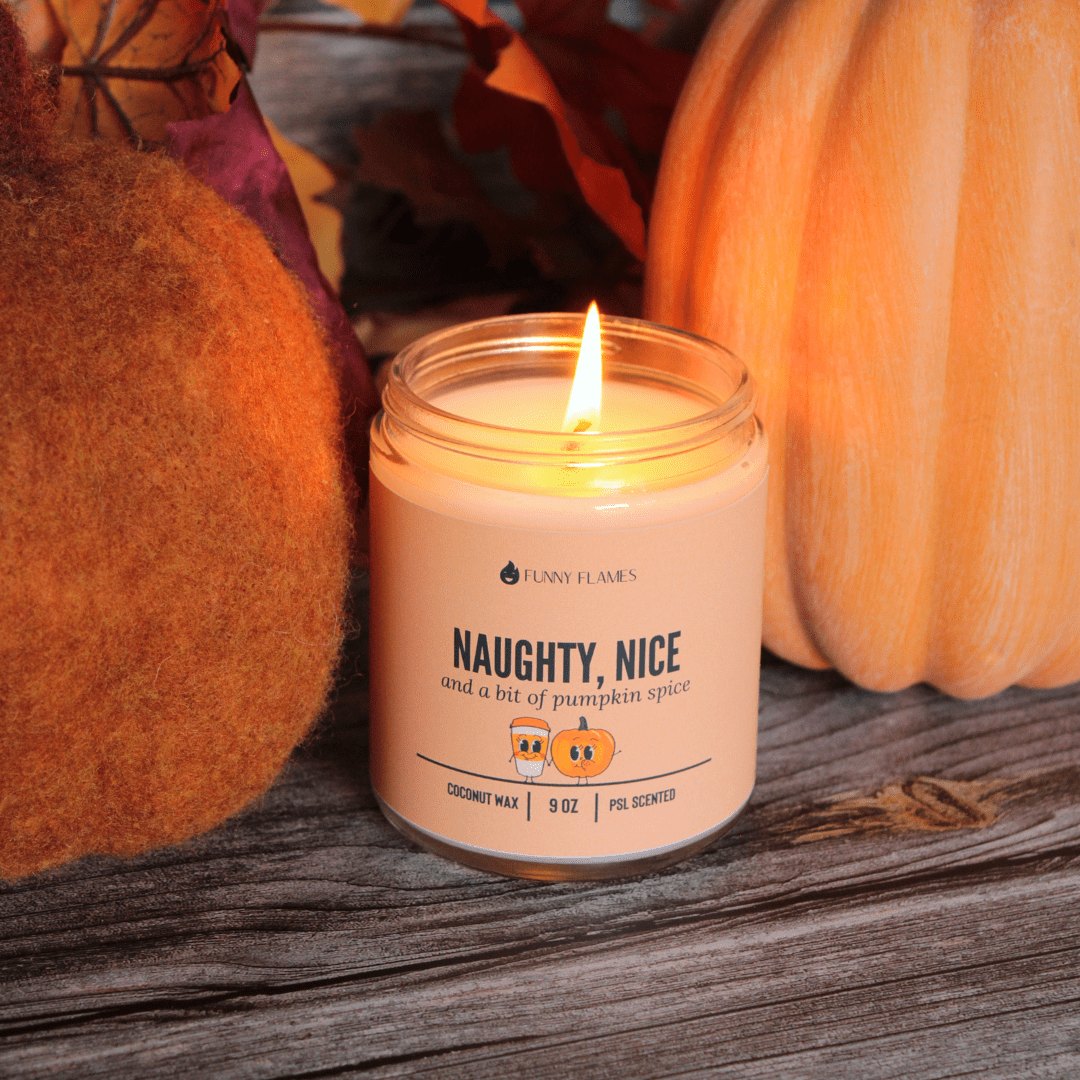 Naughty, Nice And A Bit Of Pumpkin Spice - Funny Flames