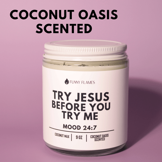 Try Jesus Before You Try Me - Funny Flames