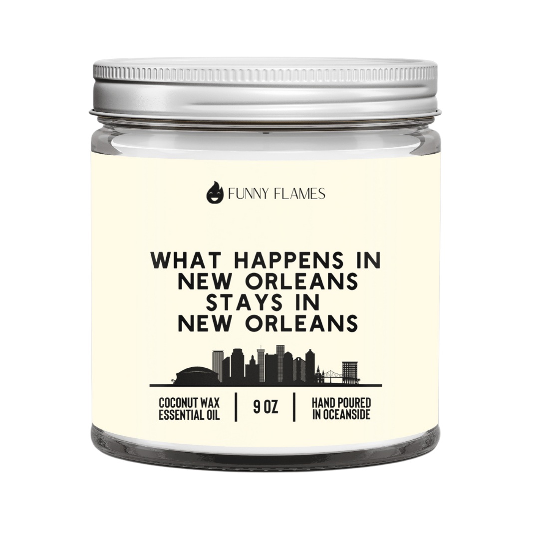 What Happens In New Orleans Stays In New Orleans (yellow) - Funny Flames