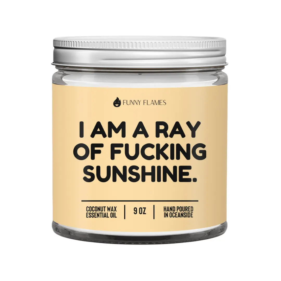 I Am A Ray Of F*cking Sunshine DC-Funny Candle Co